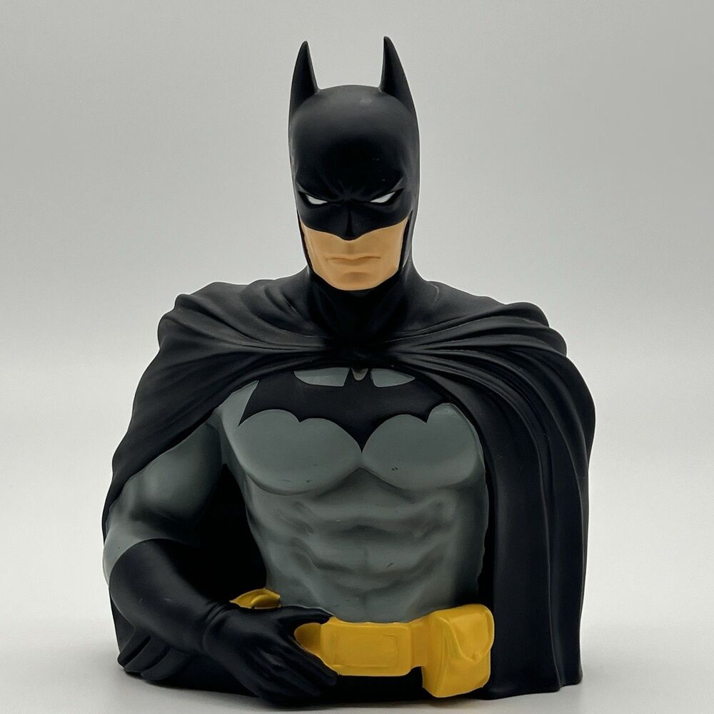 Vintage Batman Hard Plastic Bust Piggy Bank (Monogram International) DC Comics